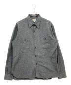 BUZZ RICKSON'Sバズリクソンズ）の古着「COTTON COVERT WORK SHIRT」｜グレー