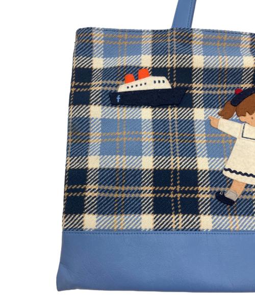 familiar（ファミリア）familiar (ファミリア) レッスンバッグ ブルーの古着・服飾アイテム