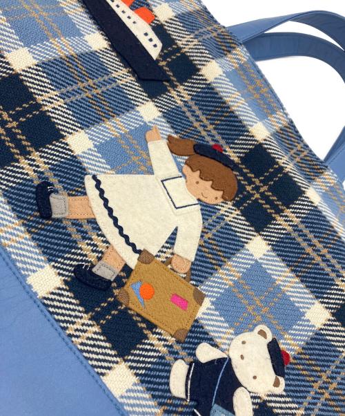 familiar（ファミリア）familiar (ファミリア) レッスンバッグ ブルーの古着・服飾アイテム