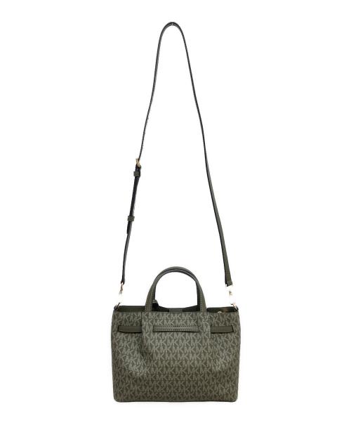 MICHAEL KORS（マイケルコース）MICHAEL KORS (マイケルコース) CARSON センタージップサッチェル S オリーブの古着・服飾アイテム