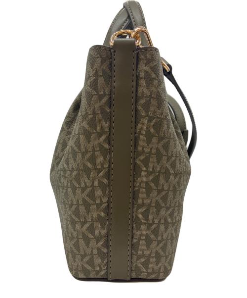 MICHAEL KORS（マイケルコース）MICHAEL KORS (マイケルコース) CARSON センタージップサッチェル S オリーブの古着・服飾アイテム