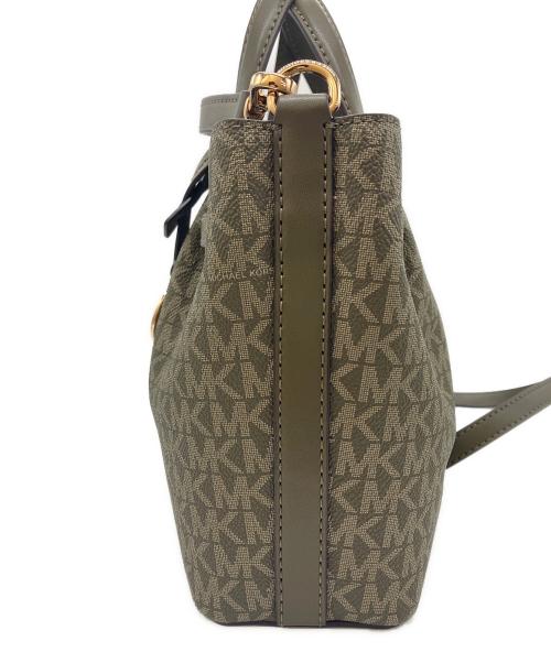 MICHAEL KORS（マイケルコース）MICHAEL KORS (マイケルコース) CARSON センタージップサッチェル S オリーブの古着・服飾アイテム