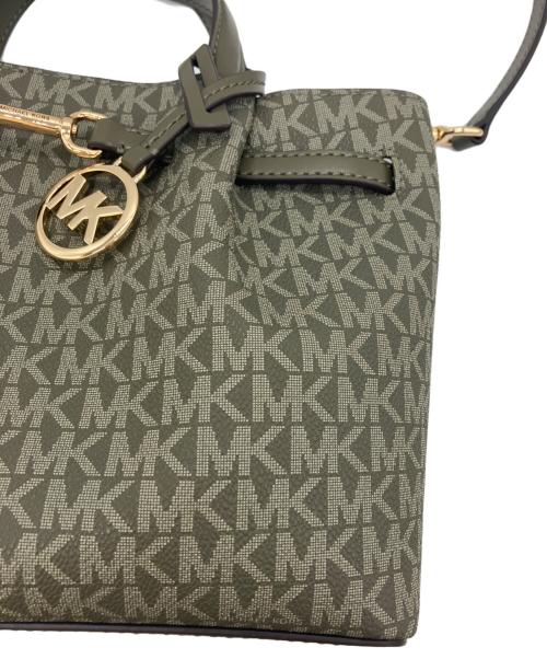 MICHAEL KORS（マイケルコース）MICHAEL KORS (マイケルコース) CARSON センタージップサッチェル S オリーブの古着・服飾アイテム