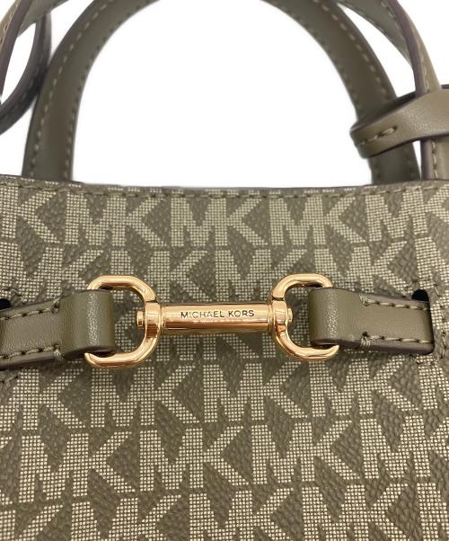 MICHAEL KORS（マイケルコース）MICHAEL KORS (マイケルコース) CARSON センタージップサッチェル S オリーブの古着・服飾アイテム