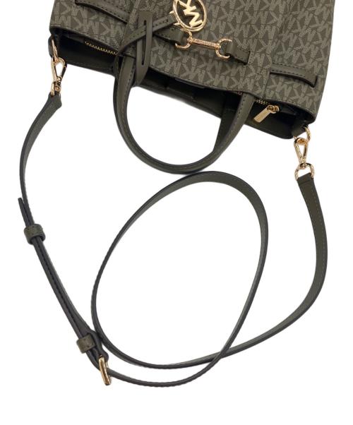 MICHAEL KORS（マイケルコース）MICHAEL KORS (マイケルコース) CARSON センタージップサッチェル S オリーブの古着・服飾アイテム