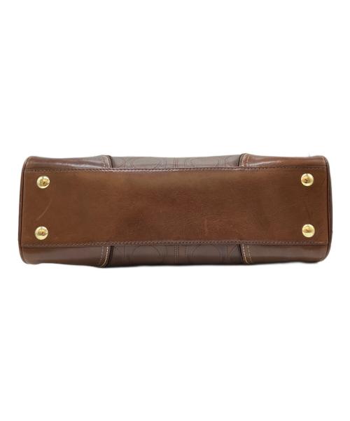 COACH（コーチ）COACH (コーチ) レザーショルダーバッグ ブラウンの古着・服飾アイテム