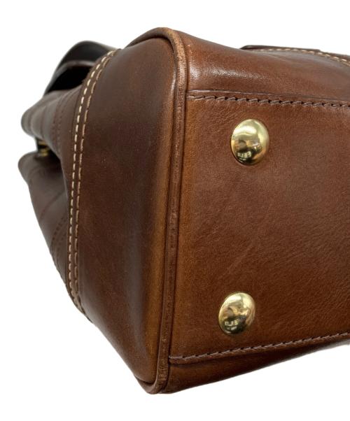 COACH（コーチ）COACH (コーチ) レザーショルダーバッグ ブラウンの古着・服飾アイテム
