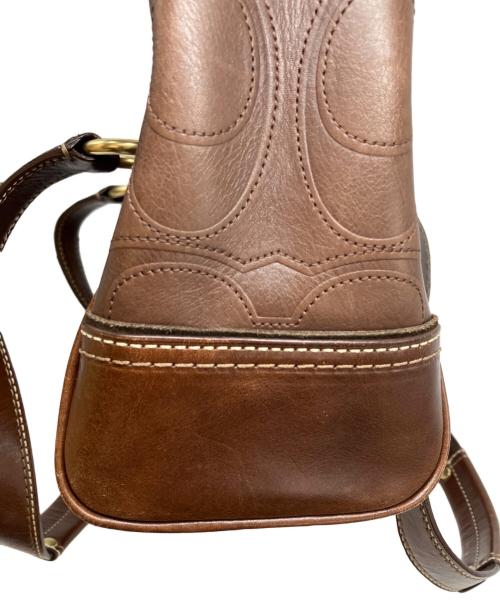 COACH（コーチ）COACH (コーチ) レザーショルダーバッグ ブラウンの古着・服飾アイテム