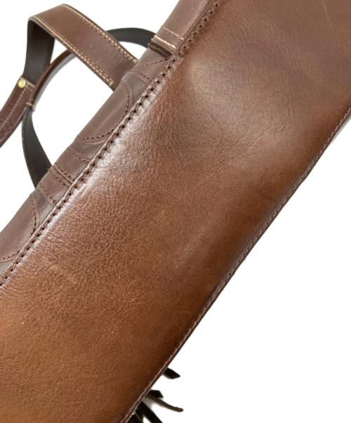 COACH（コーチ）COACH (コーチ) レザーショルダーバッグ ブラウンの古着・服飾アイテム