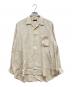 COMME des GARCONS HOMME PLUS（コムデギャルソンオムプリュス）の古着「ストライプレーヨンシャツ」｜アイボリー