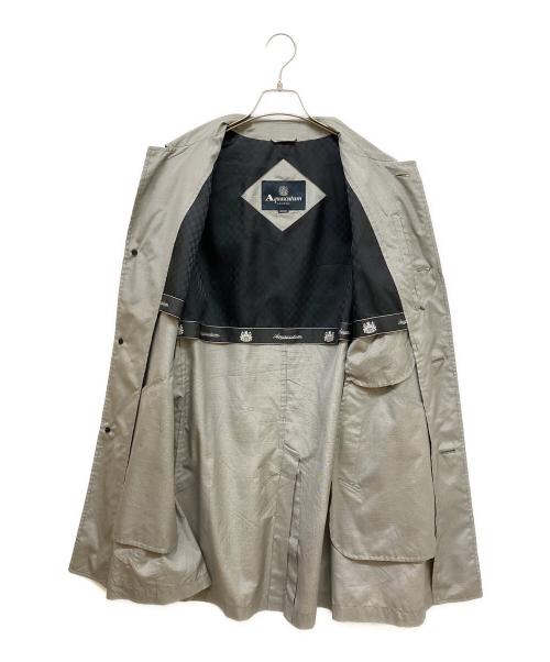 Aquascutum（アクアスキュータム）Aquascutum (アクアスキュータム) シルクコート グレー サイズ:Mの古着・服飾アイテム