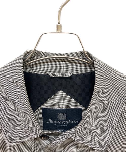 Aquascutum（アクアスキュータム）Aquascutum (アクアスキュータム) シルクコート グレー サイズ:Mの古着・服飾アイテム