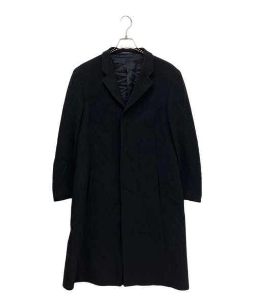 EMPORIO ARMANI（エンポリオ アルマーニ）EMPORIO ARMANI (エンポリオ アルマーニ) ウールギャバジンコート ブラック サイズ:50の古着・服飾アイテム