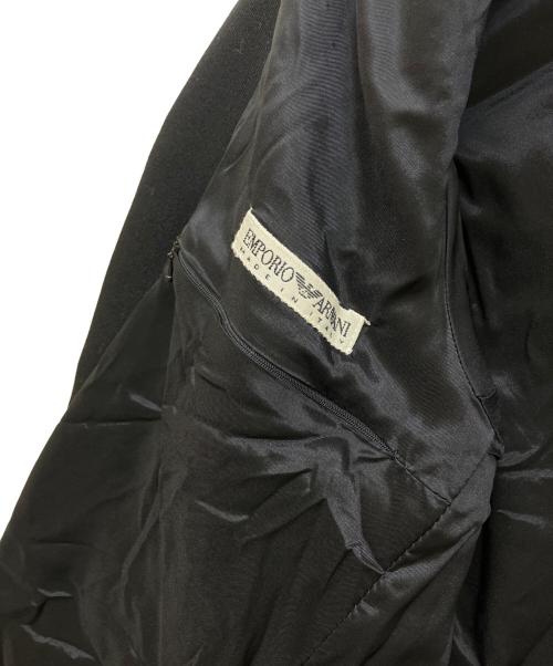 EMPORIO ARMANI（エンポリオ アルマーニ）EMPORIO ARMANI (エンポリオ アルマーニ) ウールギャバジンコート ブラック サイズ:50の古着・服飾アイテム