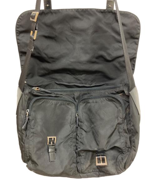 PRADA（プラダ）PRADA (プラダ) メッセンジャーバッグ ブラックの古着・服飾アイテム