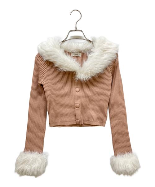 darich（ダーリッチ）darich (ダーリッチ) ファーカラーリブセットアップ ブラウン サイズ:SIZE Freeの古着・服飾アイテム