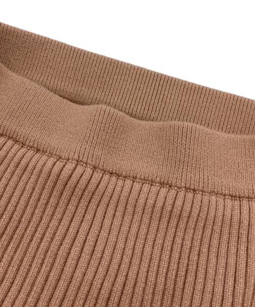 darich（ダーリッチ）darich (ダーリッチ) ファーカラーリブセットアップ ブラウン サイズ:SIZE Freeの古着・服飾アイテム