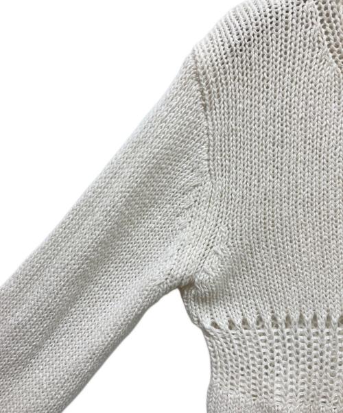 CLANE（クラネ）CLANE (クラネ) HOLE SWITCHING KNIT TOPS ホワイト サイズ:1の古着・服飾アイテム