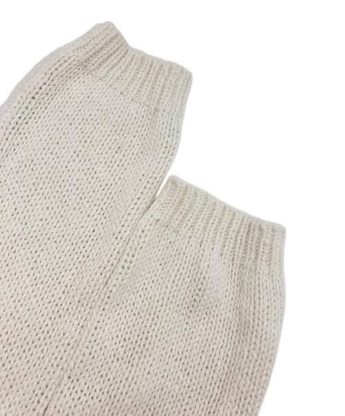 CLANE（クラネ）CLANE (クラネ) HOLE SWITCHING KNIT TOPS ホワイト サイズ:1の古着・服飾アイテム