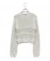 CLANE (クラネ) HOLE SWITCHING KNIT TOPS ホワイト サイズ:1：6000円