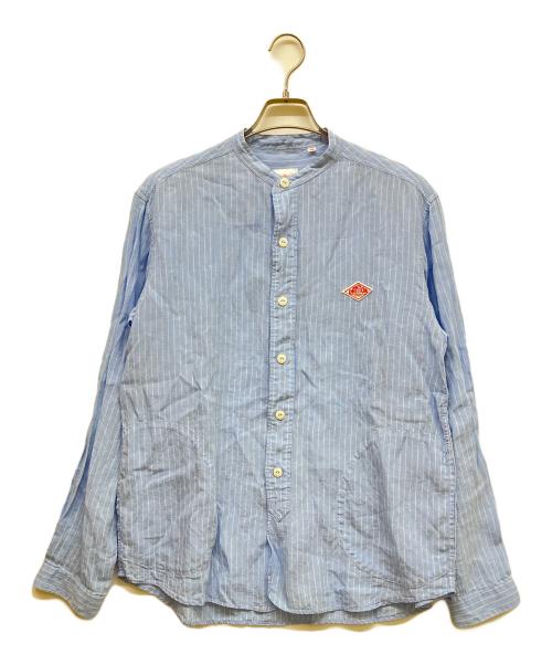DANTON（ダントン）DANTON (ダントン) ストライプリネンシャツ スカイブルー サイズ:42の古着・服飾アイテム