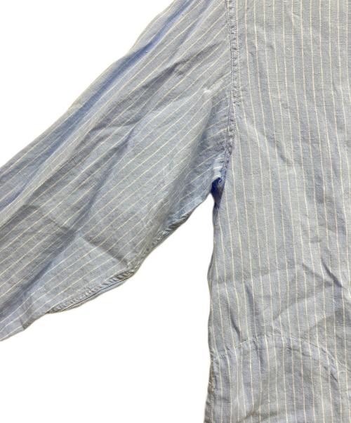 DANTON（ダントン）DANTON (ダントン) ストライプリネンシャツ スカイブルー サイズ:42の古着・服飾アイテム