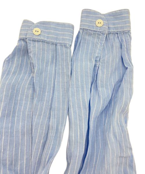 DANTON（ダントン）DANTON (ダントン) ストライプリネンシャツ スカイブルー サイズ:42の古着・服飾アイテム