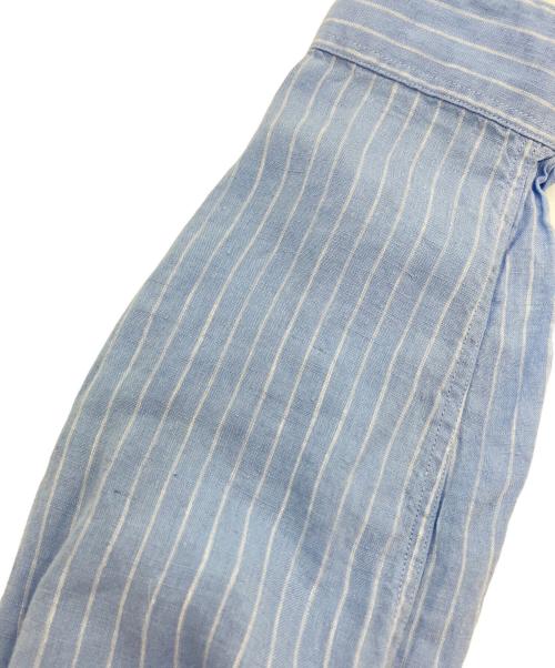 DANTON（ダントン）DANTON (ダントン) ストライプリネンシャツ スカイブルー サイズ:42の古着・服飾アイテム