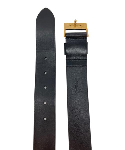 Saint Laurent Paris（サンローランパリ）Saint Laurent Paris (サンローランパリ) レザーベルト ブラックの古着・服飾アイテム
