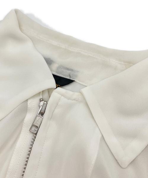 COMME des GARCONS（コムデギャルソン）COMME des GARCONS (コムデギャルソン) シースルーフリルジャケット ホワイト サイズ:SIZE Mの古着・服飾アイテム