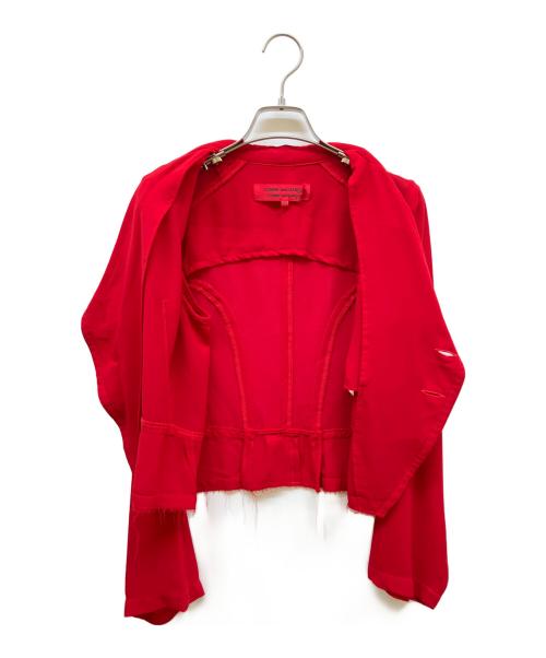 COMME des GARCONS COMME des GARCONS（コムデギャルソン コムデギャルソン）COMME des GARCONS COMME des GARCONS (コムデギャルソン コムデギャルソン) ショートジャケット レッド サイズ:SIZE Mの古着・服飾アイテム