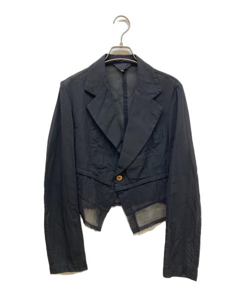 ROBE DE CHAMBRE COMME DES GARCONS（ローブドシャンブル コムデギャルソン）ROBE DE CHAMBRE COMME DES GARCONS (ローブドシャンブル コムデギャルソン) シースルージャケット ブラック サイズ:SIZE Mの古着・服飾アイテム