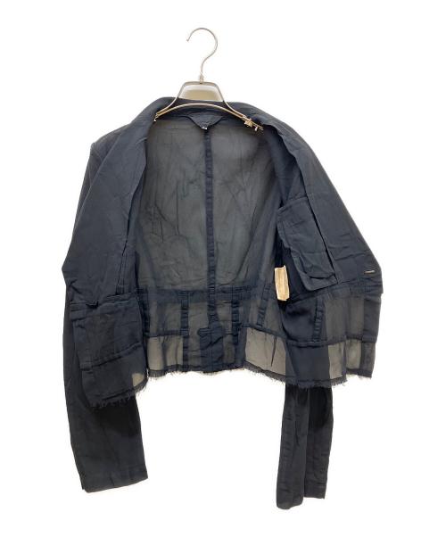 ROBE DE CHAMBRE COMME DES GARCONS（ローブドシャンブル コムデギャルソン）ROBE DE CHAMBRE COMME DES GARCONS (ローブドシャンブル コムデギャルソン) シースルージャケット ブラック サイズ:SIZE Mの古着・服飾アイテム