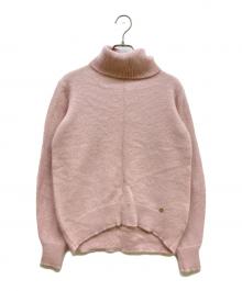 MACKINTOSH LONDON（マッキントッシュ ロンドン）の古着「ロイヤルベビーアルパカ ニットプルオーバー」｜ピンク