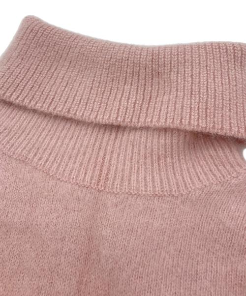 MACKINTOSH LONDON（マッキントッシュ ロンドン）MACKINTOSH LONDON (マッキントッシュ ロンドン) ロイヤルベビーアルパカ ニットプルオーバー ピンク サイズ:SIZE 38の古着・服飾アイテム