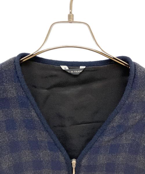 agnes b homme（アニエスベーオム）agnes b homme (アニエスベーオム) ニットスリーブウールジャケット ネイビー サイズ:2の古着・服飾アイテム