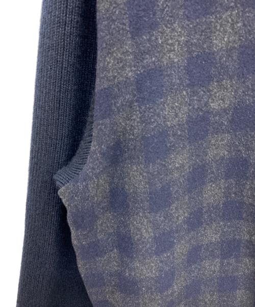 agnes b homme（アニエスベーオム）agnes b homme (アニエスベーオム) ニットスリーブウールジャケット ネイビー サイズ:2の古着・服飾アイテム