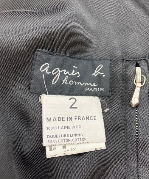 agnes b homme（アニエスベーオム）agnes b homme (アニエスベーオム) ニットスリーブウールジャケット ネイビー サイズ:2の古着・服飾アイテム