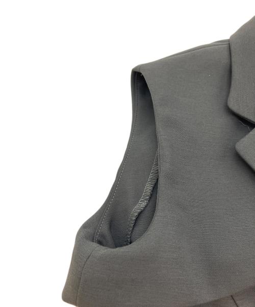 L'AUBE BLANC（ローブ ブラン）L'AUBE BLANC (ローブ ブラン) Sleeveless Coat Dress チャコールグレー サイズ:SIZE Freeの古着・服飾アイテム