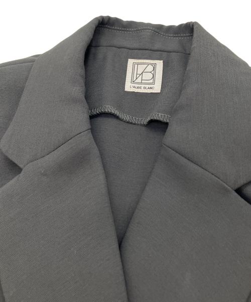 L'AUBE BLANC（ローブ ブラン）L'AUBE BLANC (ローブ ブラン) Sleeveless Coat Dress チャコールグレー サイズ:SIZE Freeの古着・服飾アイテム