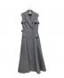 L'AUBE BLANC（ローブ ブラン）の古着「Sleeveless Coat Dress」｜チャコールグレー