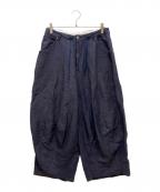 Needlesニードルズ）の古着「リネンシルク混ヒザデルパンツ」｜ネイビー