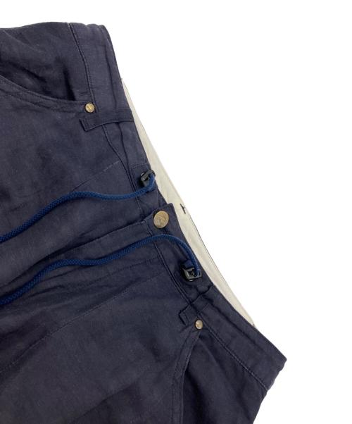 Needles（ニードルズ）Needles (ニードルズ) リネンシルク混ヒザデルパンツ ネイビー サイズ:1の古着・服飾アイテム