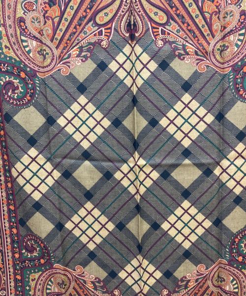 ETRO（エトロ）ETRO (エトロ) ウールシルクブレンドストール ブラウン サイズ:-の古着・服飾アイテム