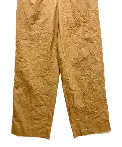 AURALEE（オーラリー）AURALEE (オーラリー) WRINKLED WASHED FINX TWILL PANTS ベージュ サイズ:SIZE 0の古着・服飾アイテム