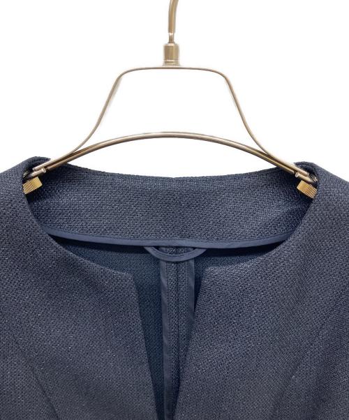 ANAYI（アナイ）ANAYI (アナイ) ノーカラージャケット ネイビー サイズ:36の古着・服飾アイテム