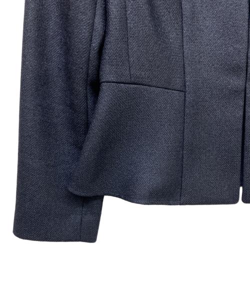 ANAYI（アナイ）ANAYI (アナイ) ノーカラージャケット ネイビー サイズ:36の古着・服飾アイテム