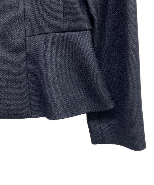 ANAYI（アナイ）ANAYI (アナイ) ノーカラージャケット ネイビー サイズ:36の古着・服飾アイテム