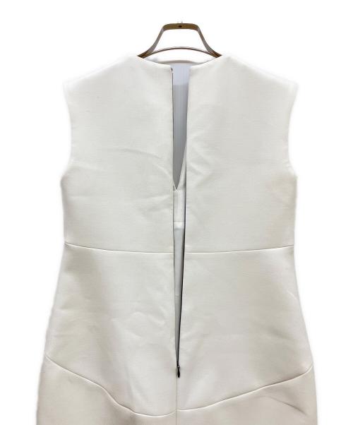 YOKO CHAN（ヨーコチャン）YOKO CHAN (ヨーコチャン) パール装飾ノースリーブワンピース ホワイト サイズ:SIZE 36の古着・服飾アイテム