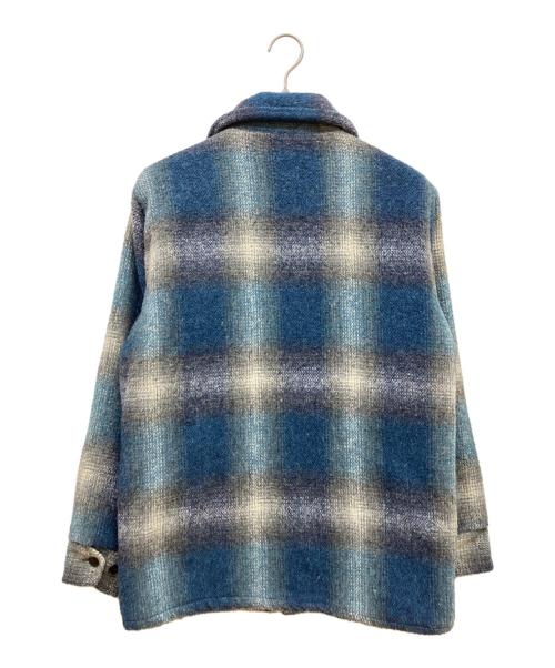 MELTON（メルトン）MELTON (メルトン) オンブレチェックメルトンジャケット ブルー サイズ:SIZE Mの古着・服飾アイテム
